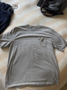 Carhartt Light Gray Short-Sleeve Pocket T-Shirt